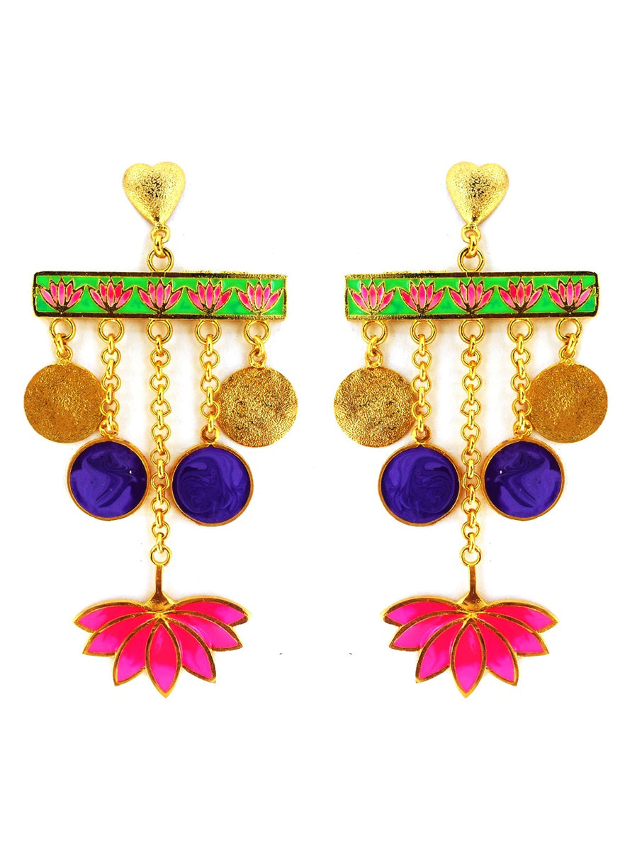 Lotus love earrings