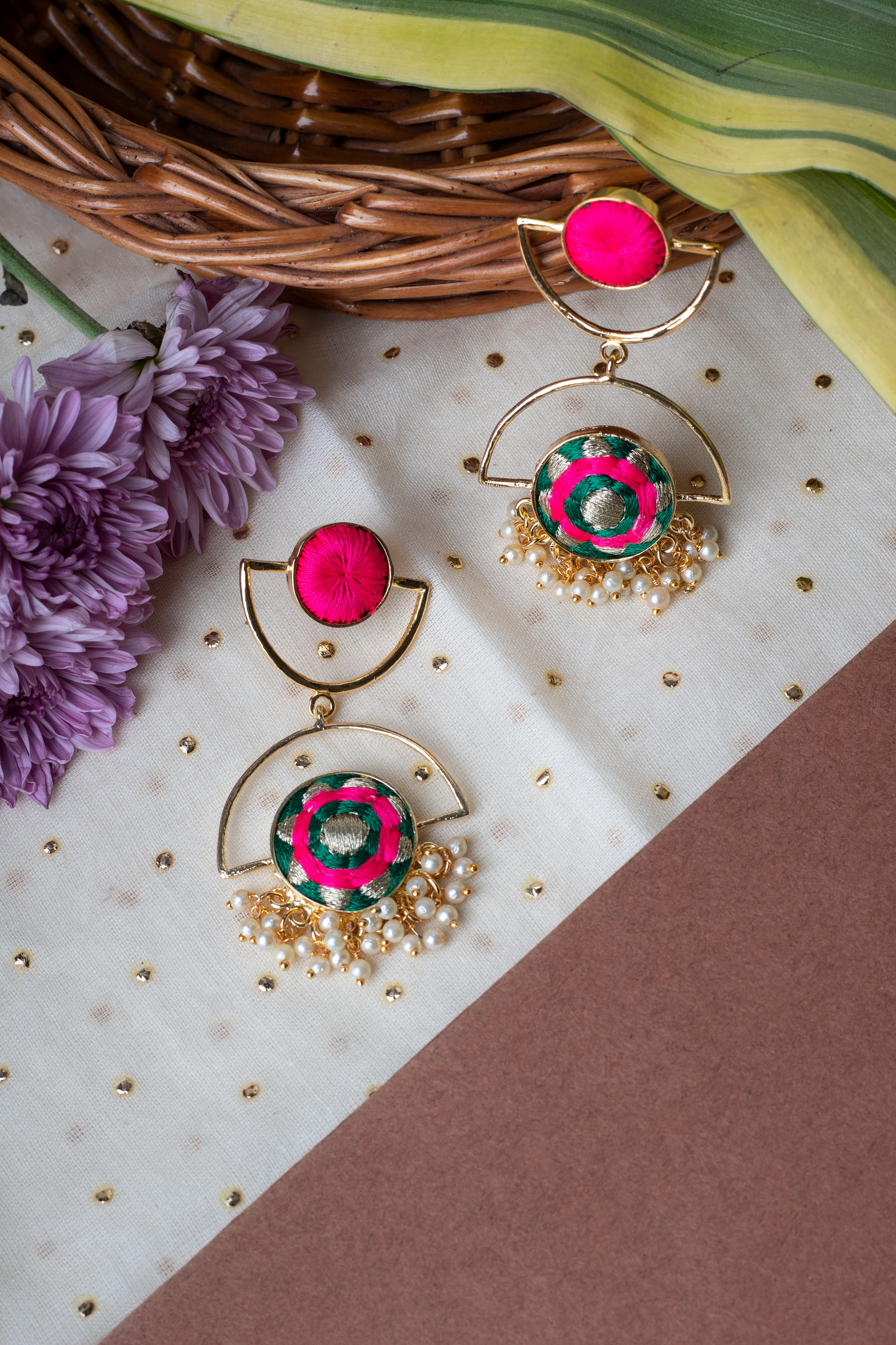 Lush Emerald Chandelier Earrings