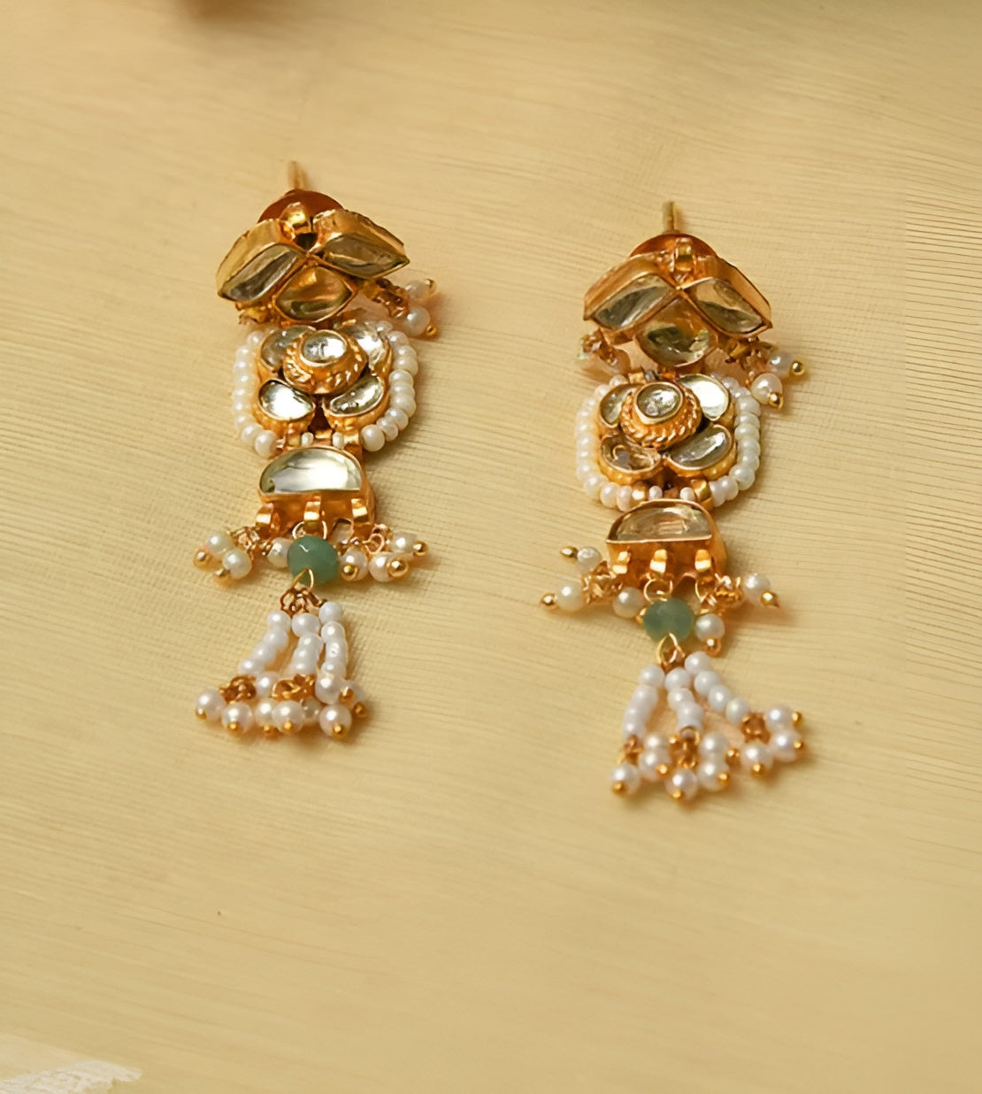 Kundan Sea Green Jadau sets