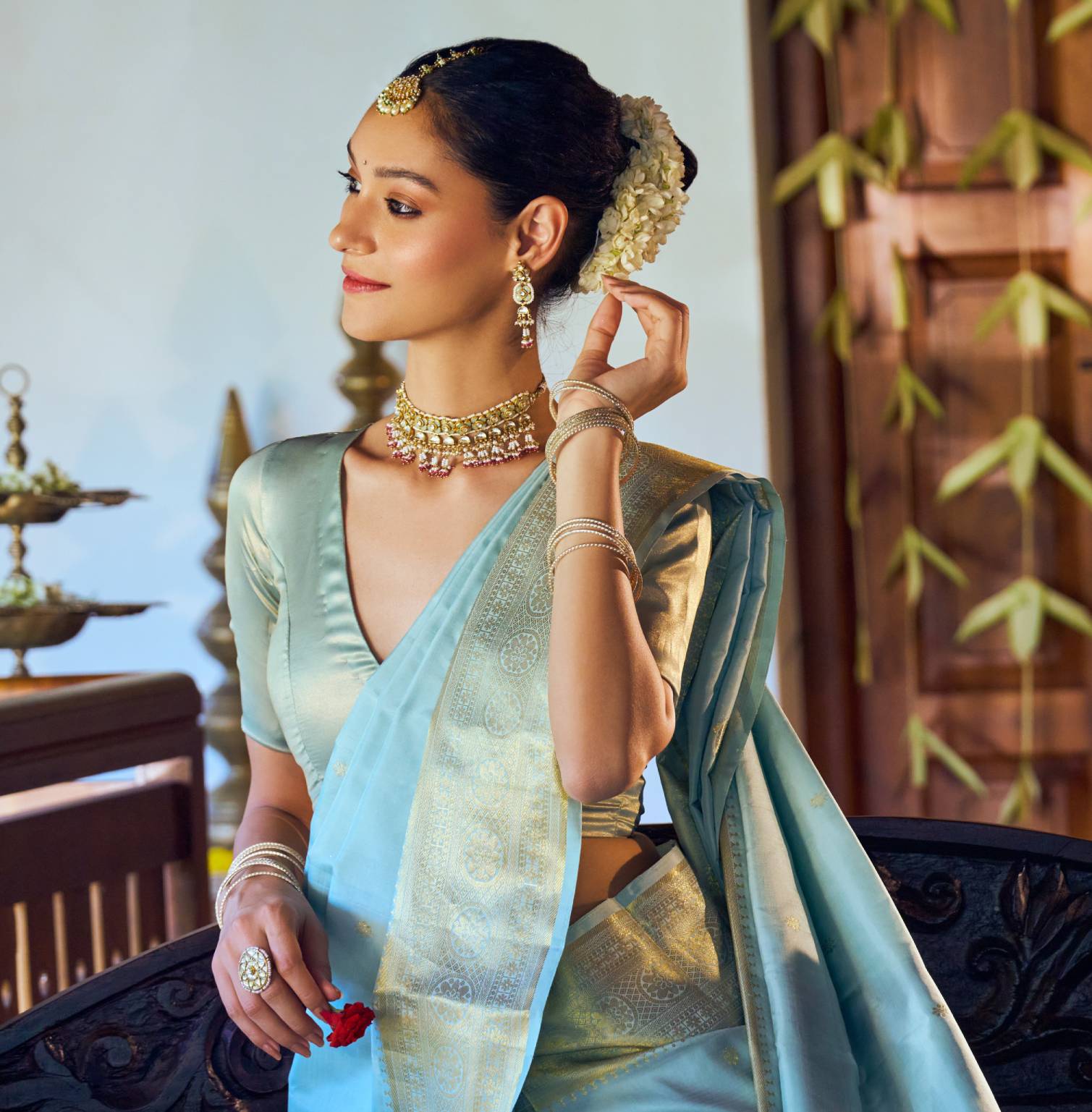 Kundan Mint Jadau sets