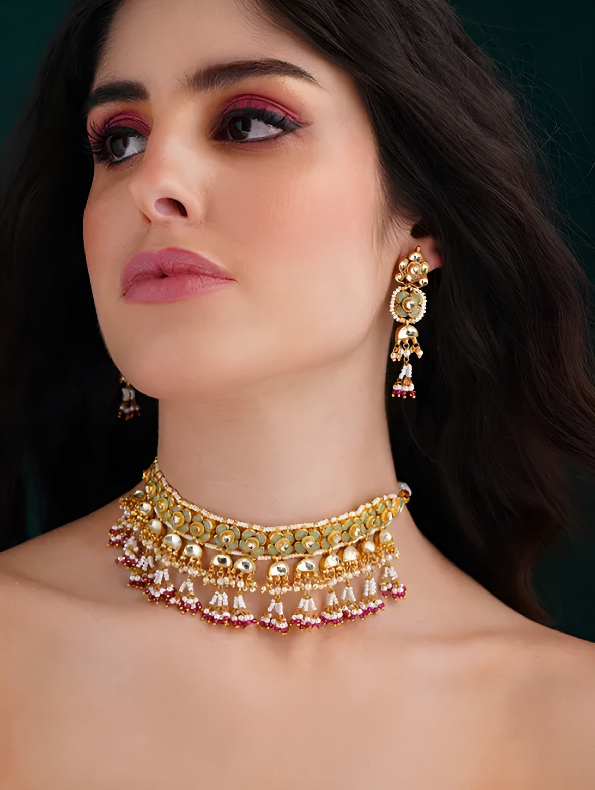 Kundan Mint Jadau sets