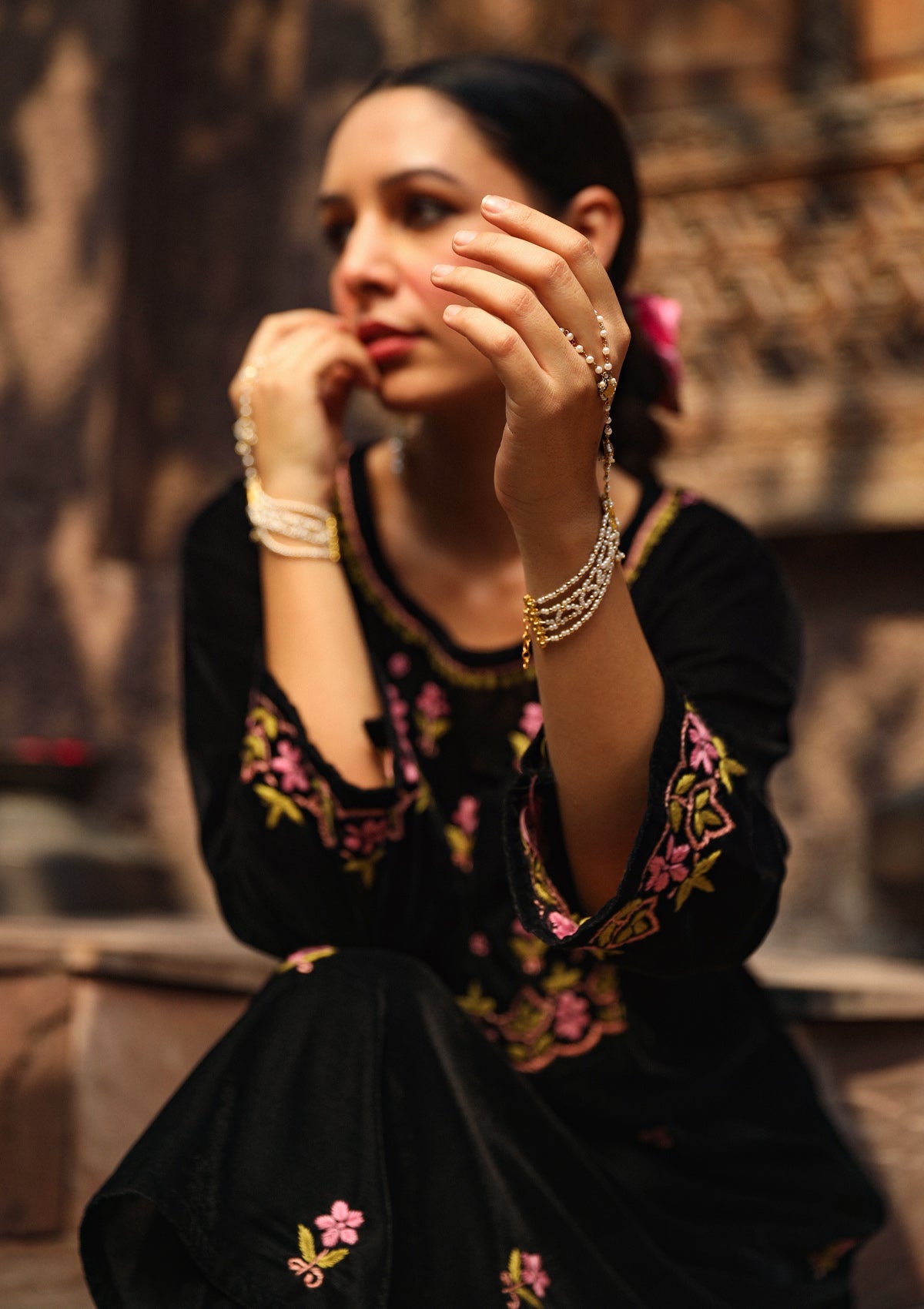 Kundan Jadau Haath Phool 1