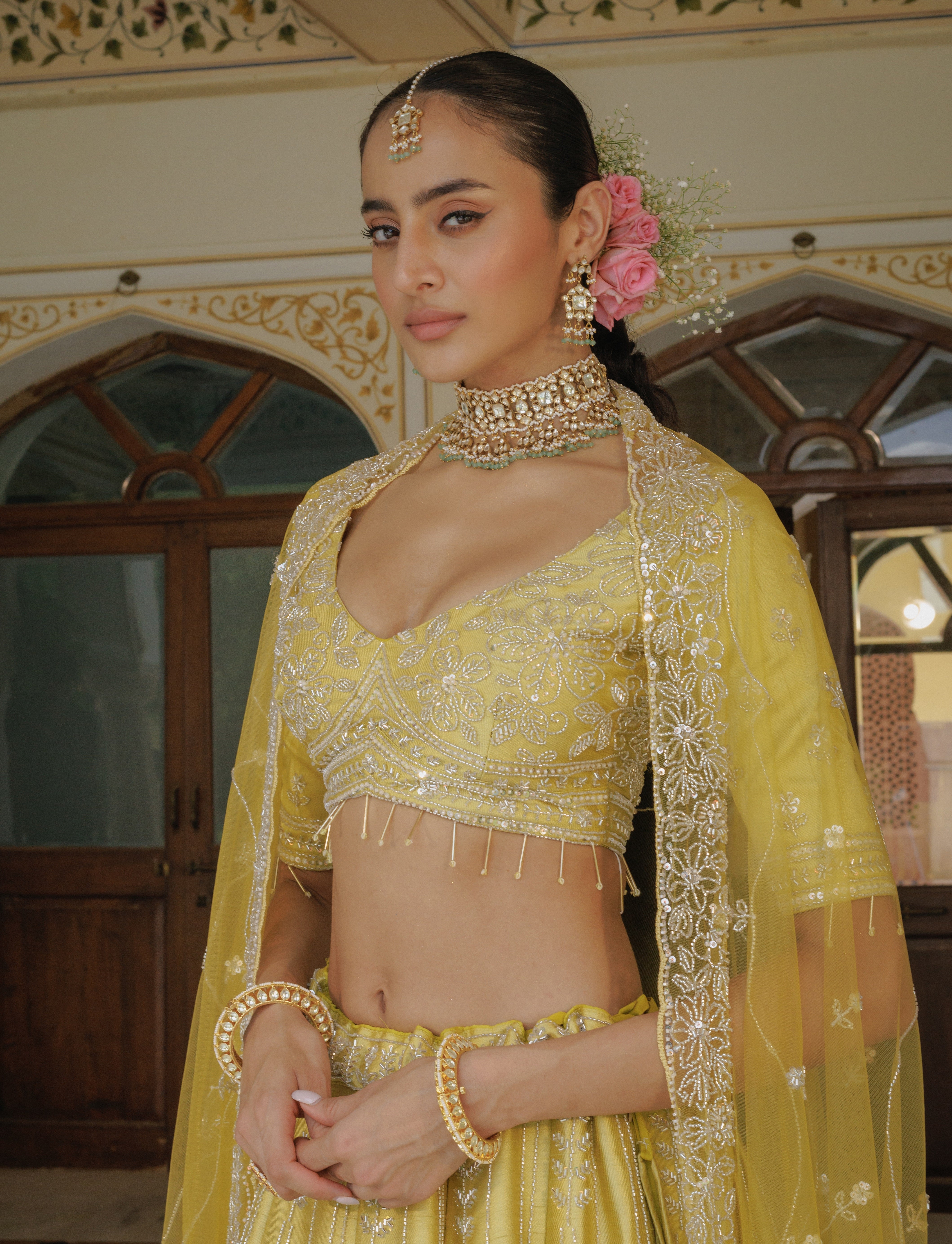 Kundan jadau bangle set (2.4')