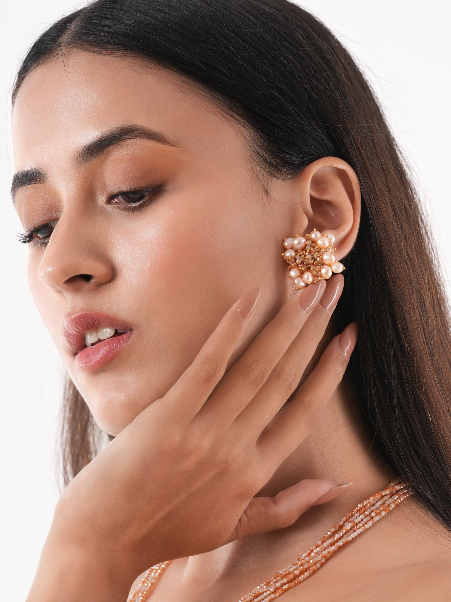 Perzik peach studs