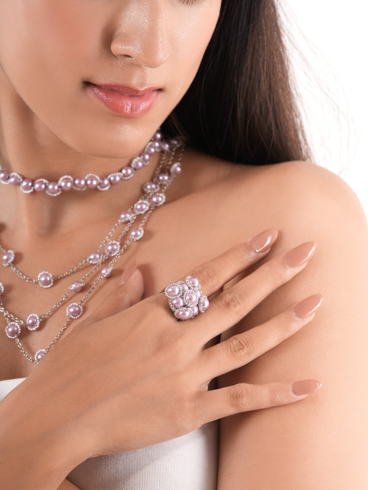 Kwan lilac finger ring