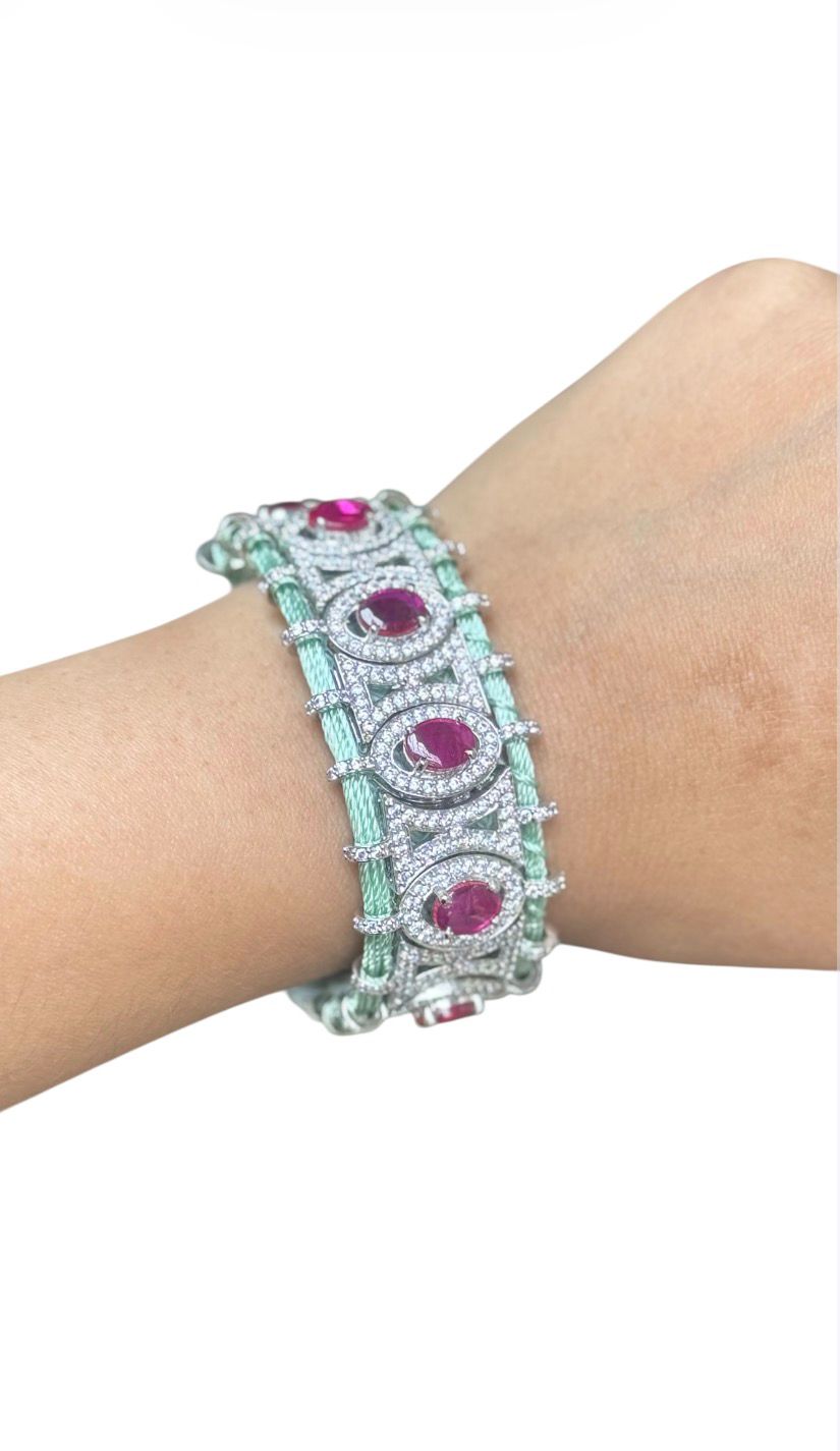 Multicolour Stone Adjustable Bracelet 3