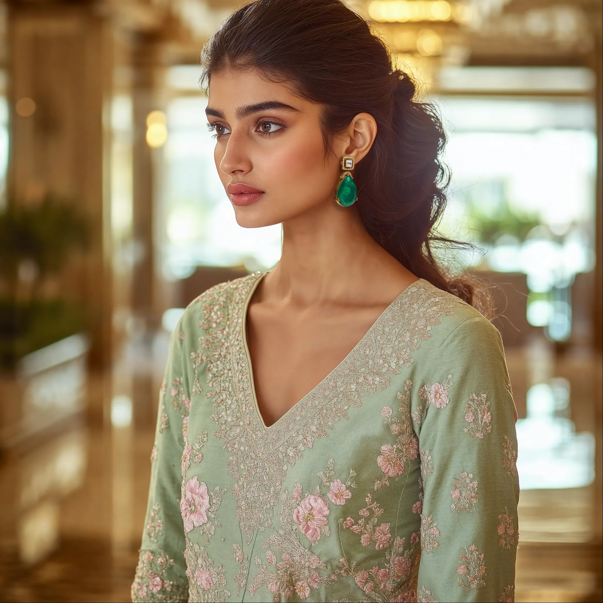 Emerald Majesty Earrings