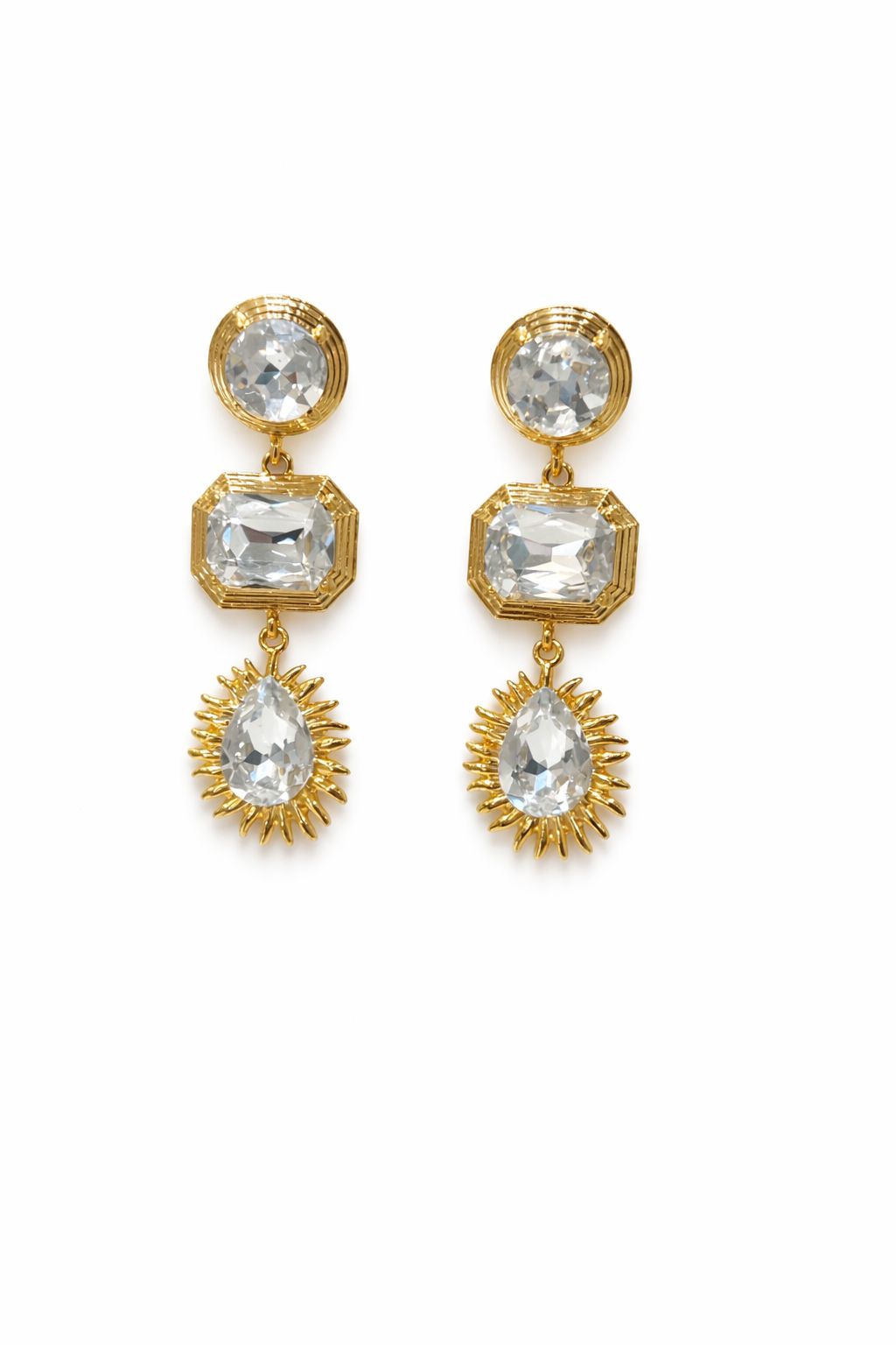Bridalaya Crystal Cascade Drop Earrings