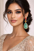 Bridalaya Dual Stone Drop Earrings