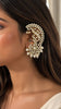 Bridalaya Peacock Polki Pearl Ear Cuff Earrings