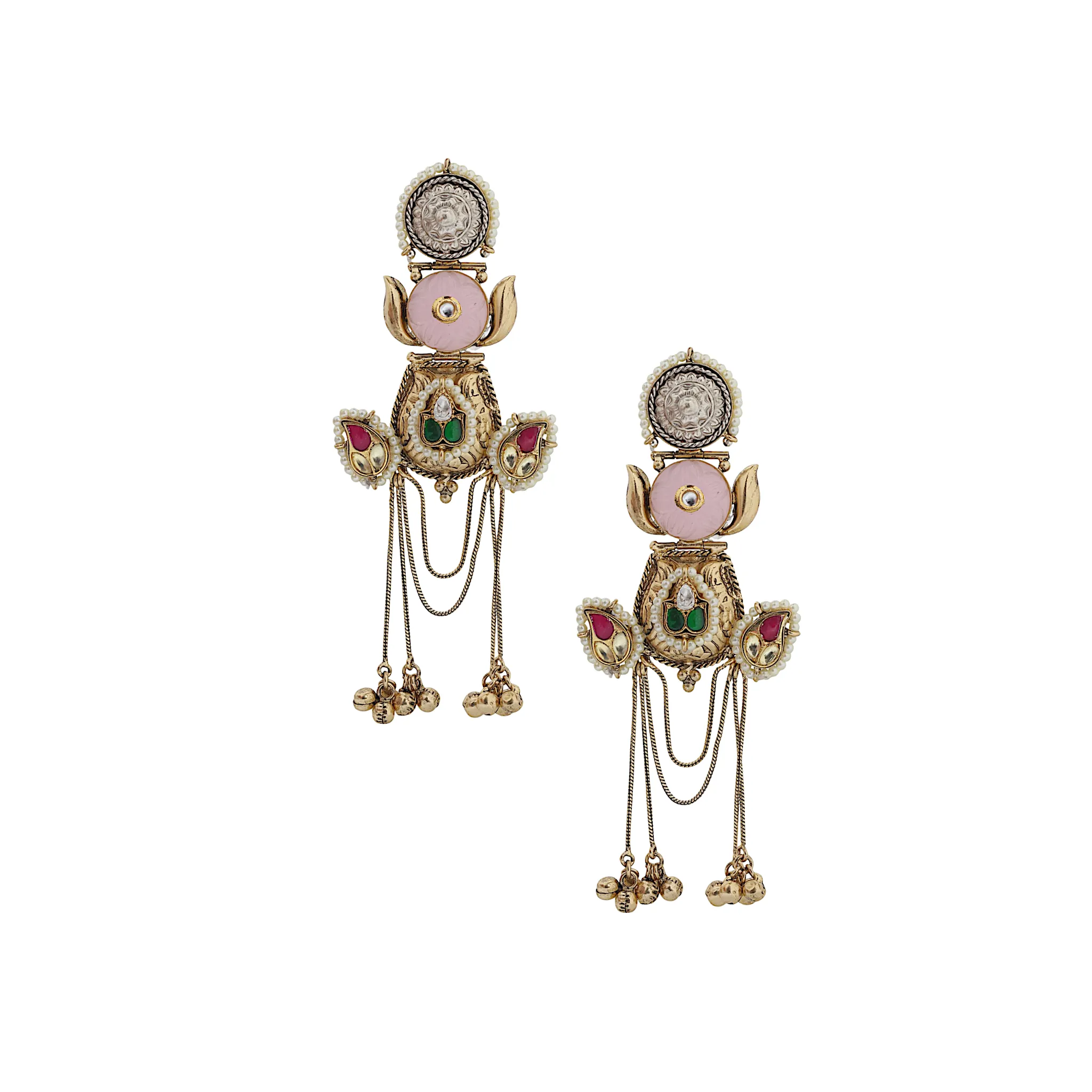 Mughal Bloom Chandbali Earring