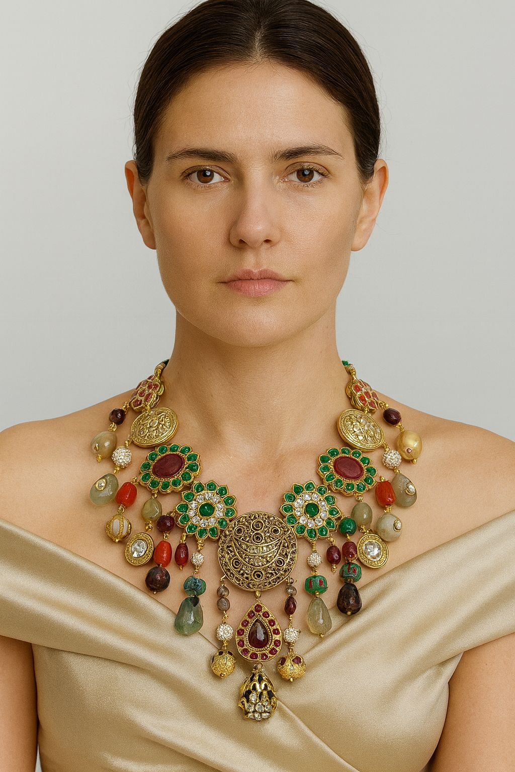 Grand Royal Statement Bridal Necklace