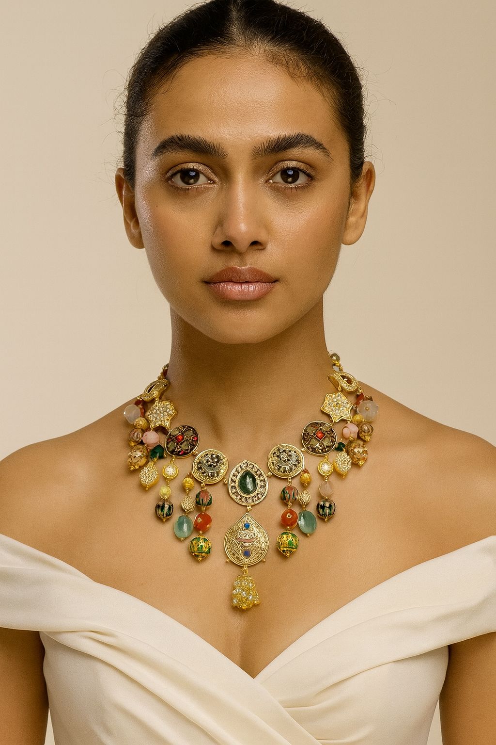 Heritage Statement Beaded Necklace