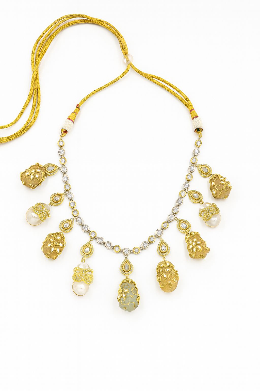 Pearl & Gold Majestic Bridal Necklace