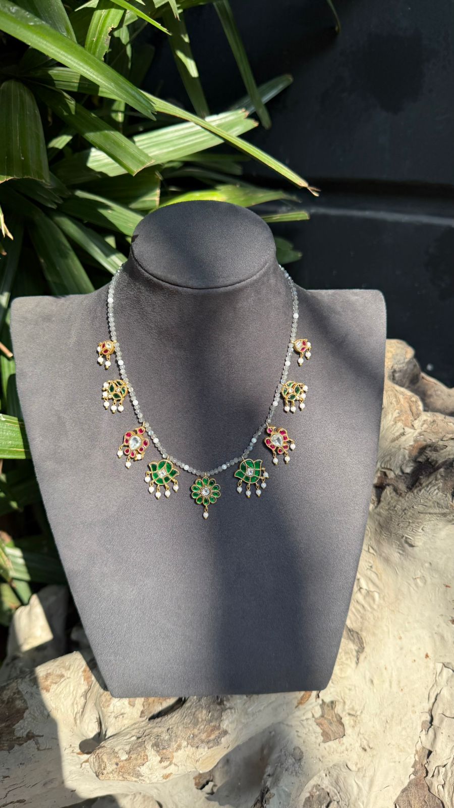 Bridalaya Traditional Floral Necklace