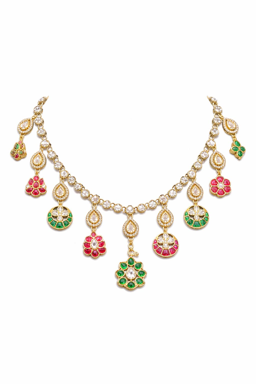 Bridalaya Royal Multicolor Charm Necklace