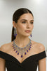 Royal Purple Waterfall Necklace Set