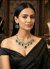 Green Stone Drop Necklace Set