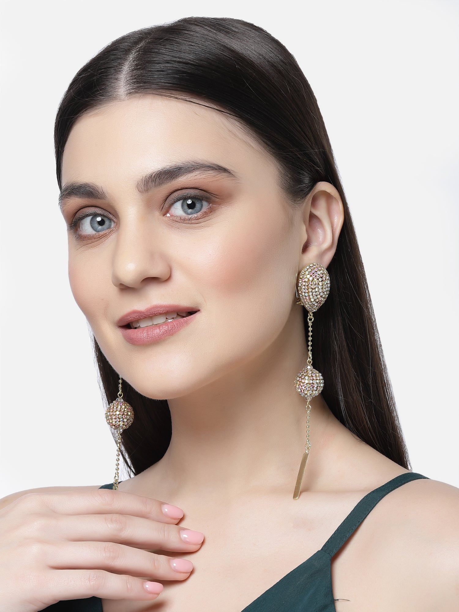 Silver Long Drop Earrings 3