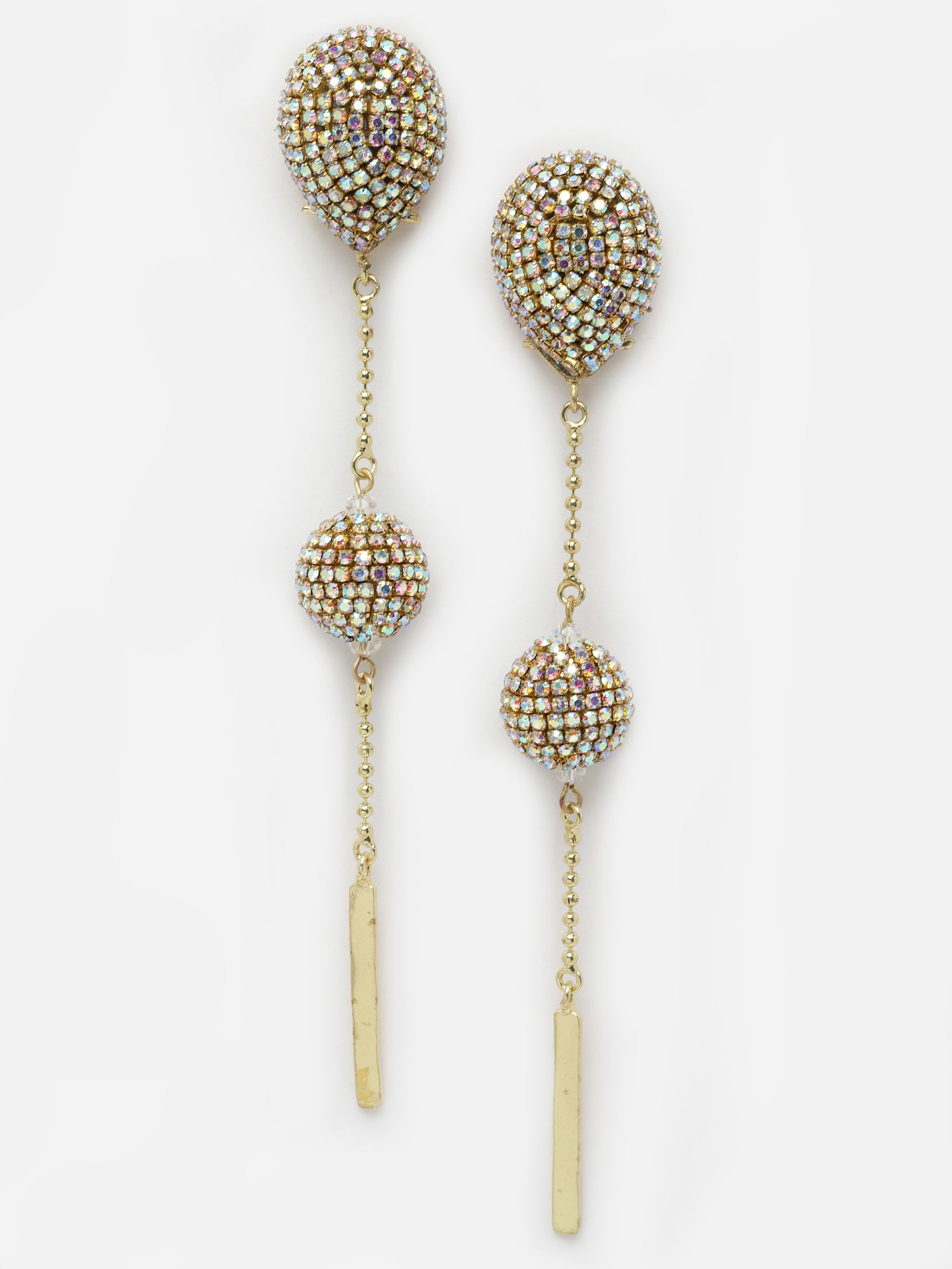 Silver Long Drop Earrings 3