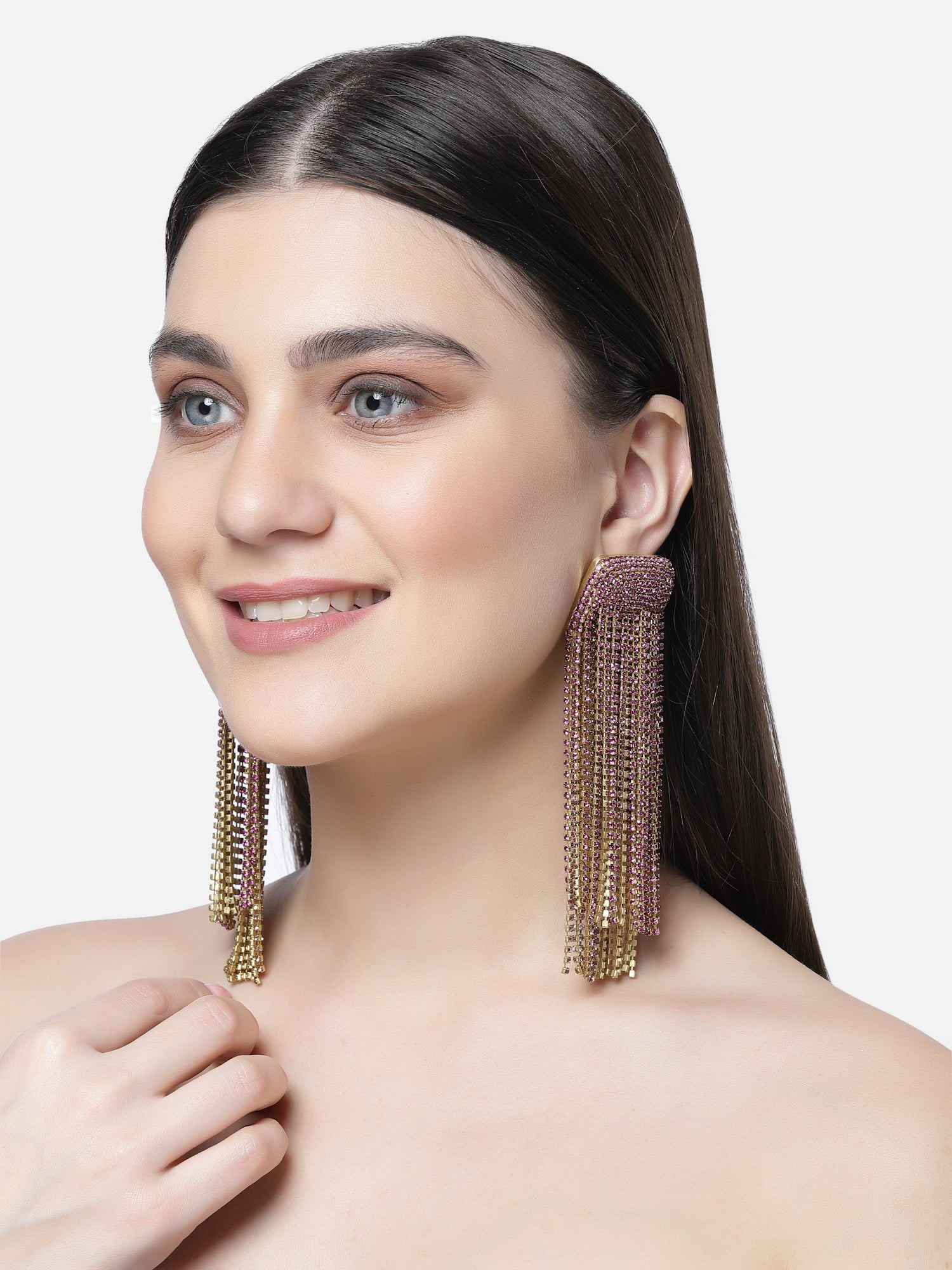 Crystal Long Chain Dangler 1