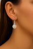 Classic Pearl & Crystal Stud Earrings In 925 Silver