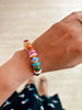 Memories Iniziale Heart Multicolour Bracelet (Eight Charms)