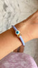 Personalized Evil Eye Lavender Candy Bracelet