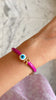 Personalized Evil Eye Strawberry Candy Bracelet