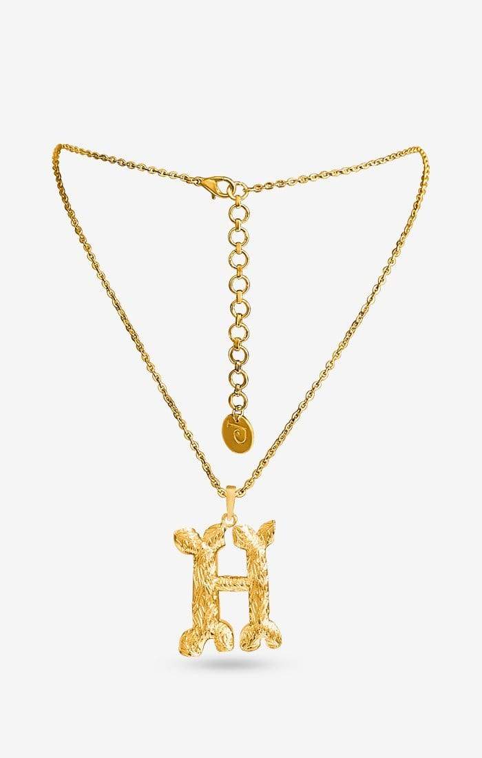 Iniziale Gold Charm Necklace