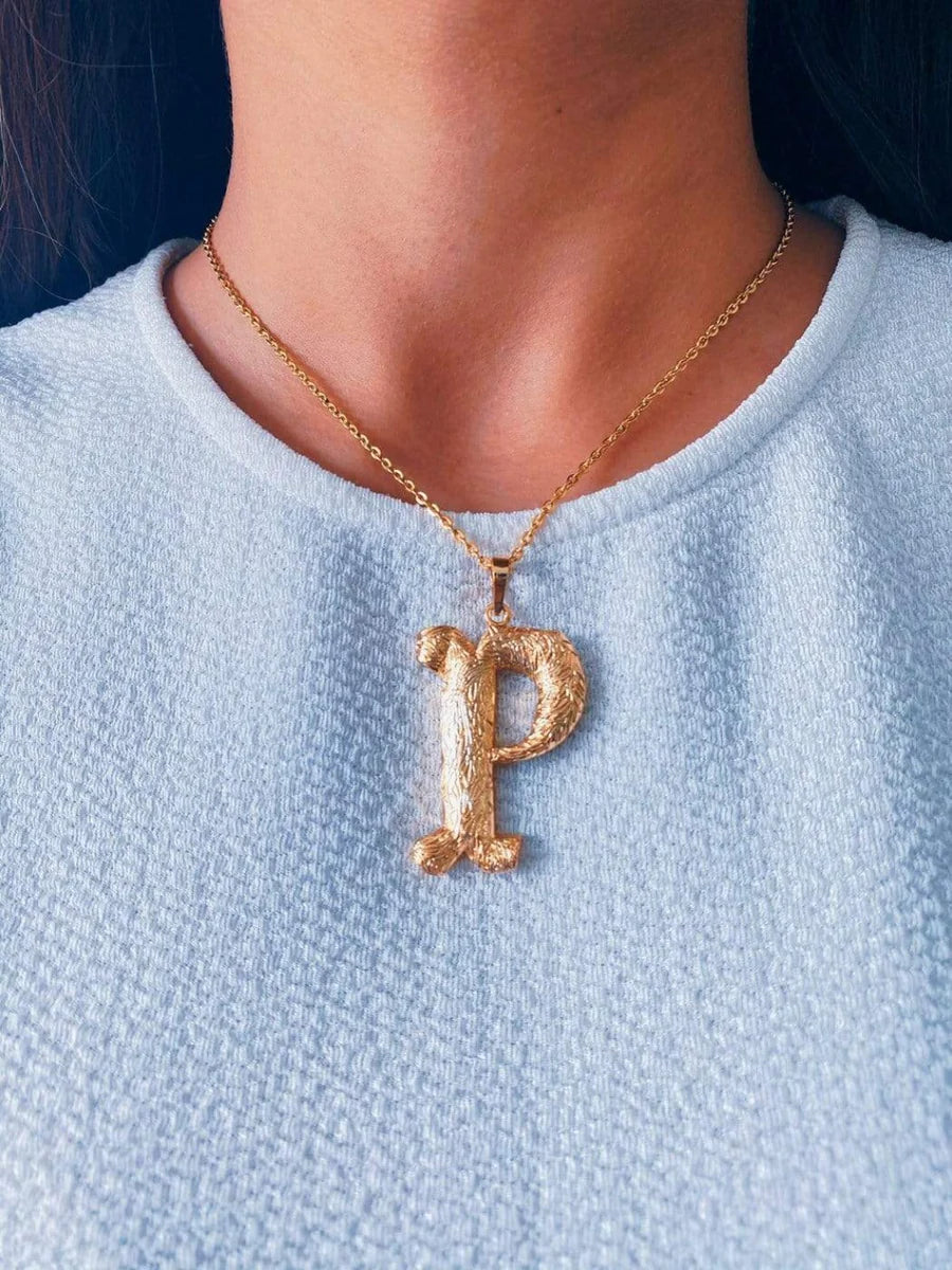 Iniziale Gold Charm Necklace