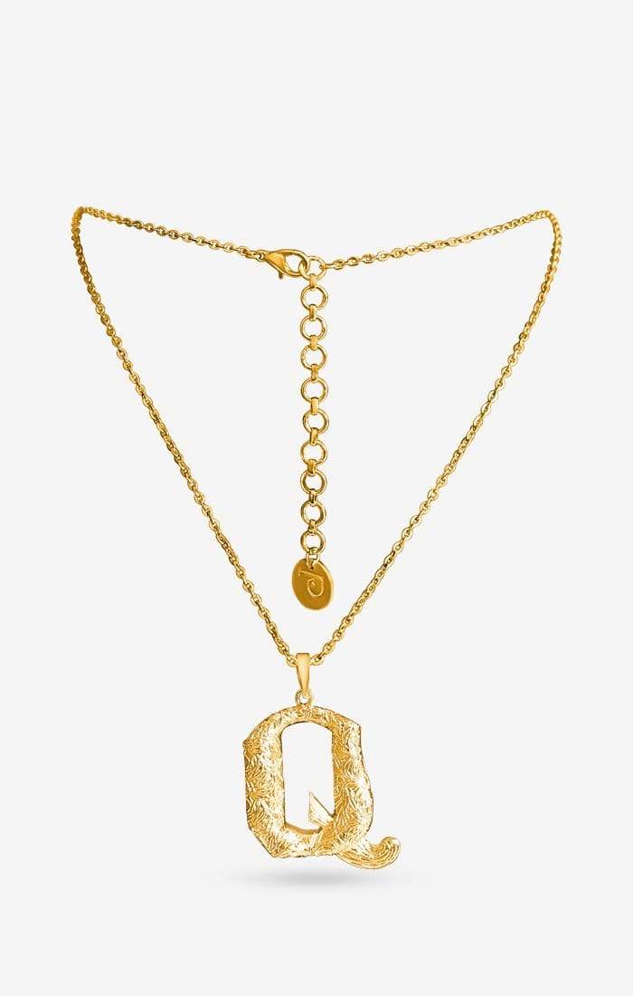 Iniziale Gold Charm Necklace