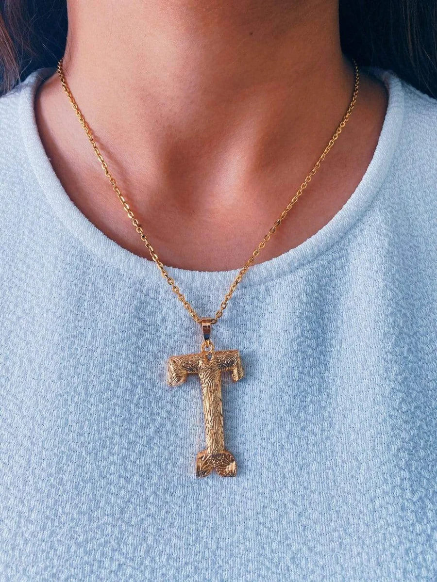 Iniziale Gold Charm Necklace