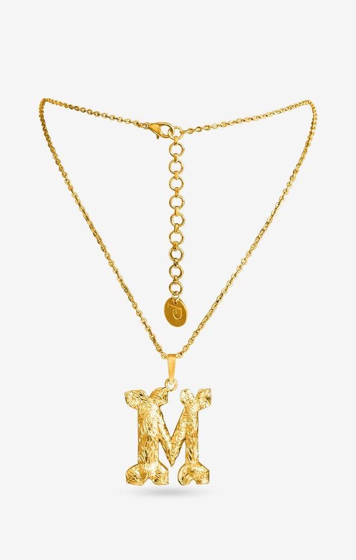 Iniziale Gold Charm Necklace
