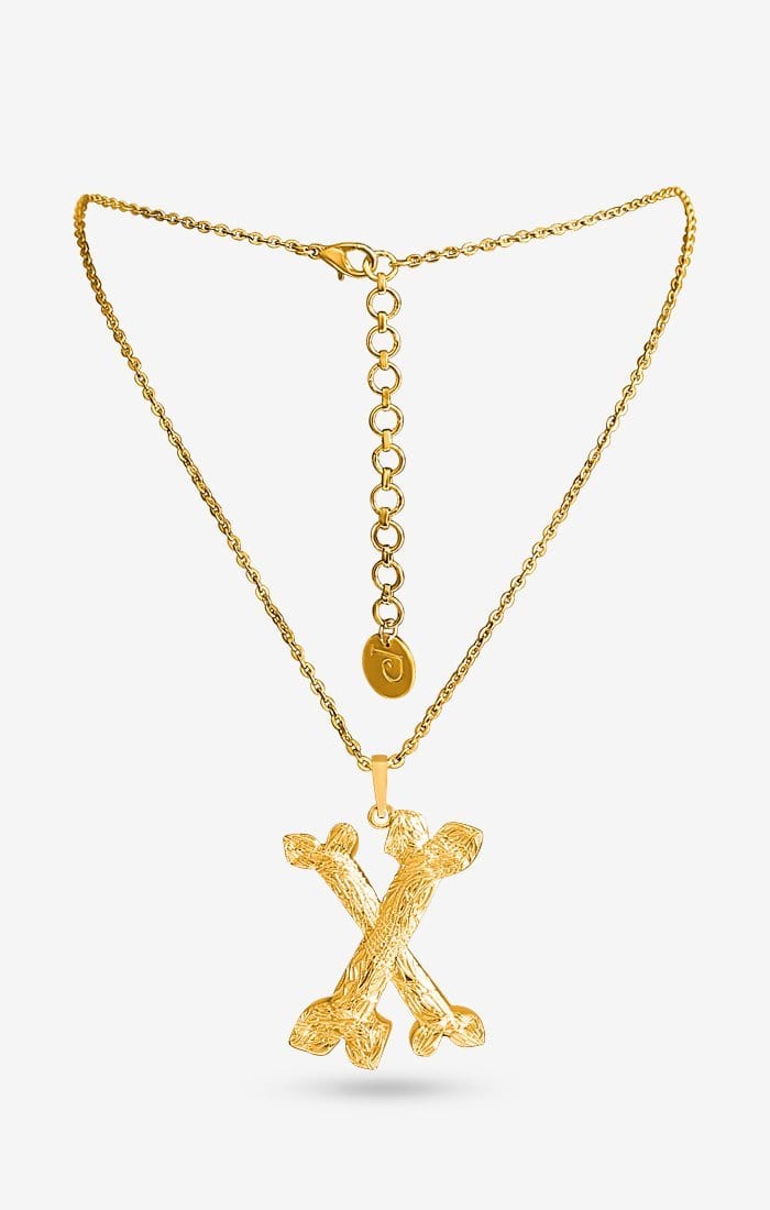 Iniziale Gold Charm Necklace