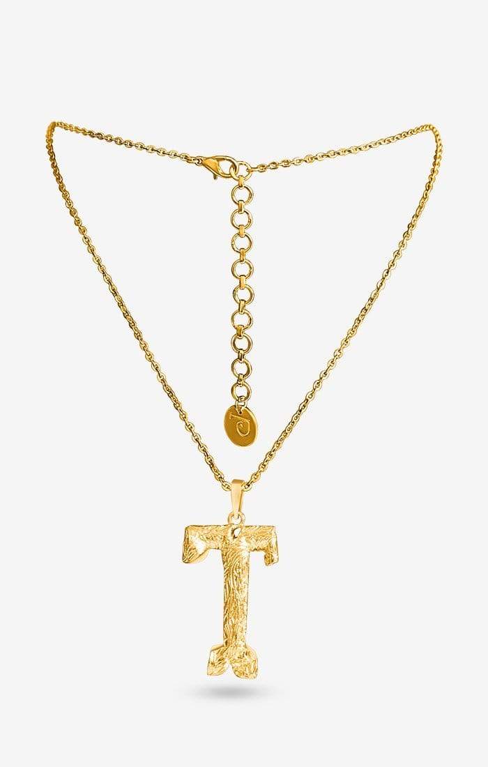Iniziale Gold Charm Necklace
