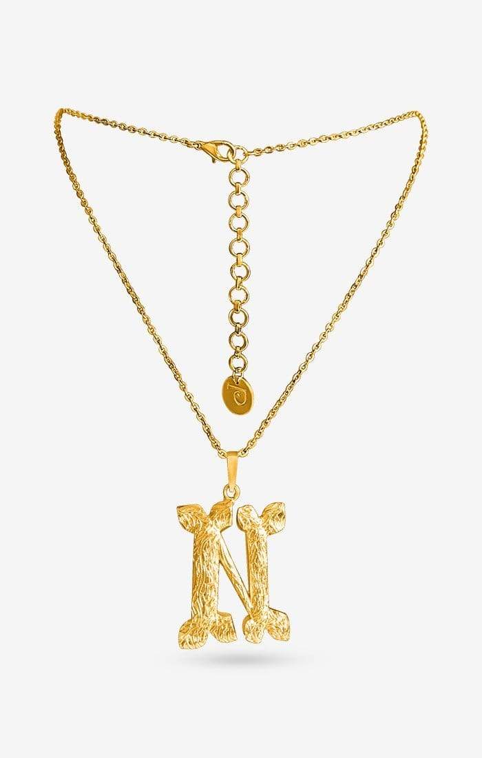 Iniziale Gold Charm Necklace