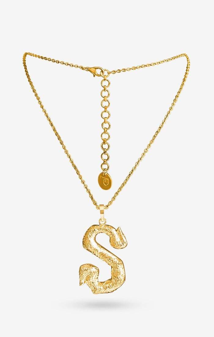 Iniziale Gold Charm Necklace