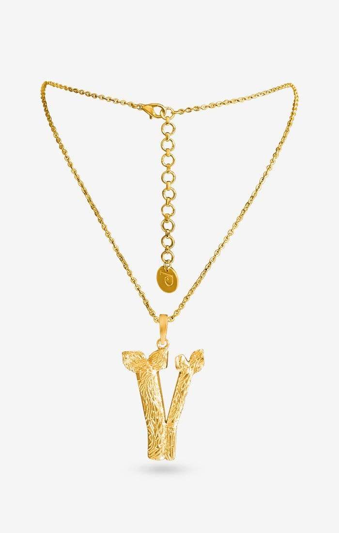 Iniziale Gold Charm Necklace