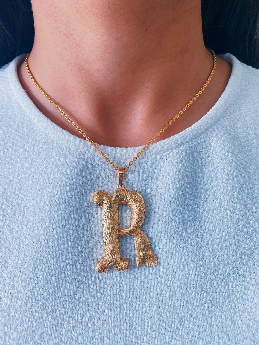 Iniziale Gold Charm Necklace