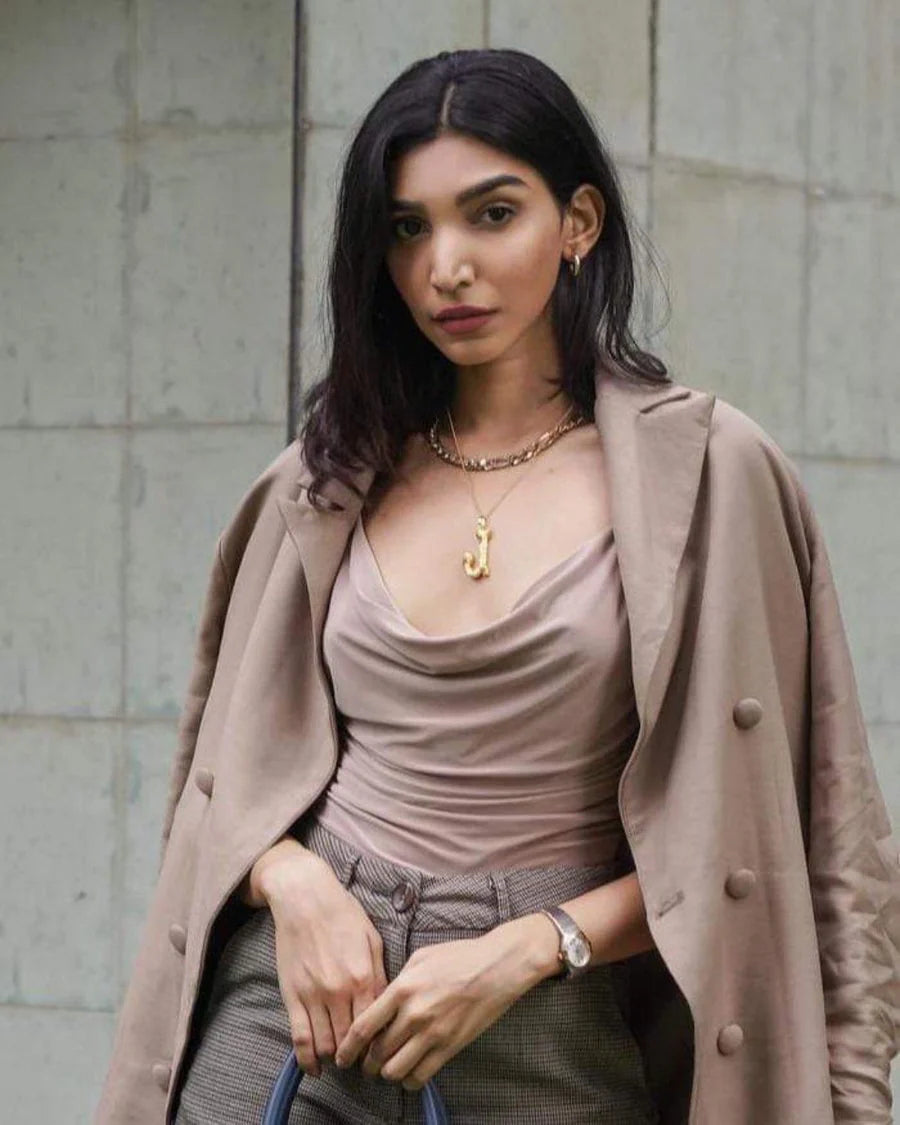 Iniziale Gold Charm Necklace