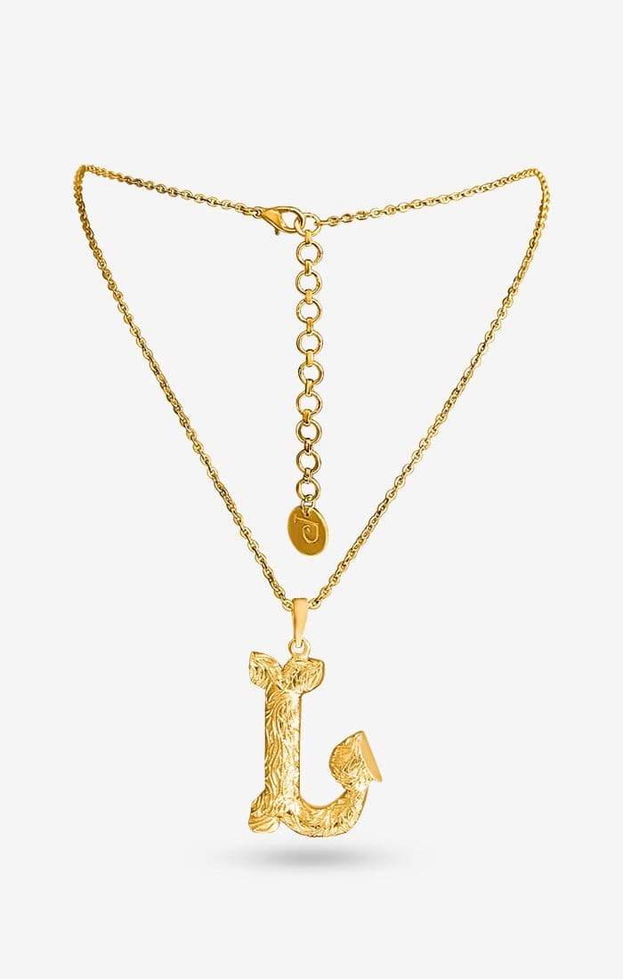 Iniziale Gold Charm Necklace