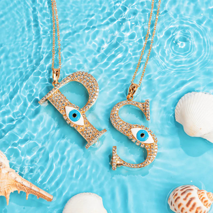 Evil Eye Iniziale Necklace