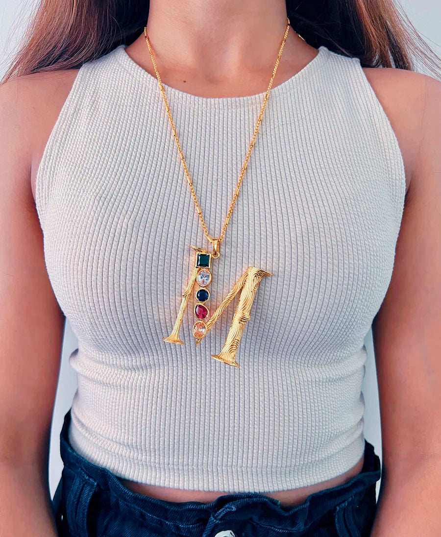 Grande Iniziale Charm Necklace