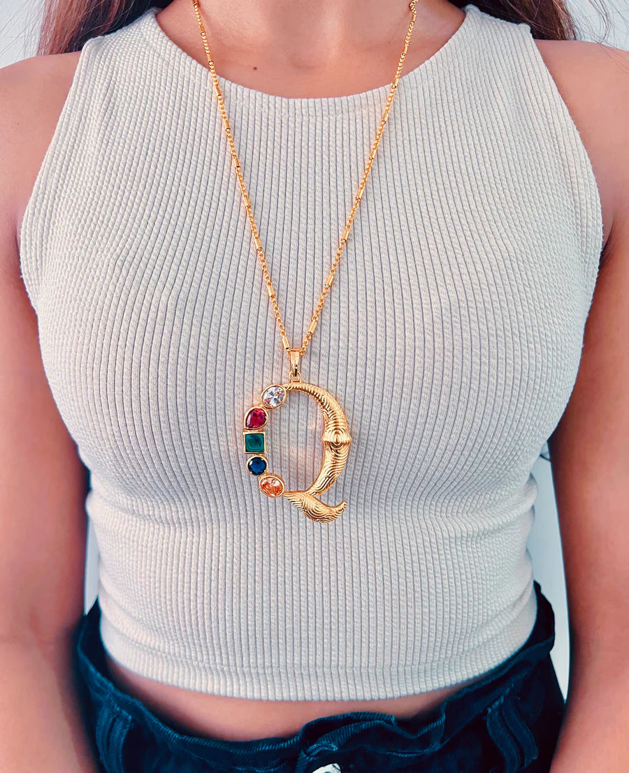 Grande Iniziale Charm Necklace