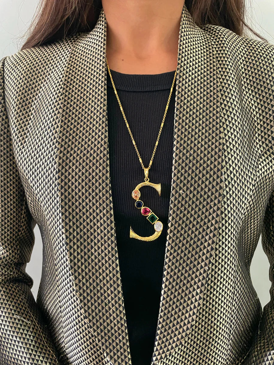Grande Iniziale Charm Necklace