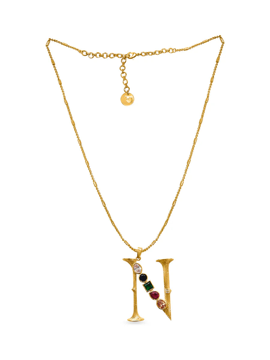 Grande Iniziale Charm Necklace