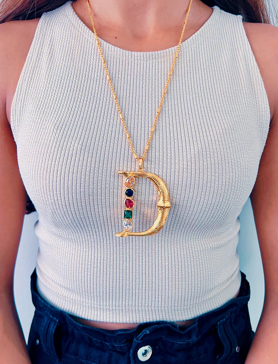Grande Iniziale Charm Necklace
