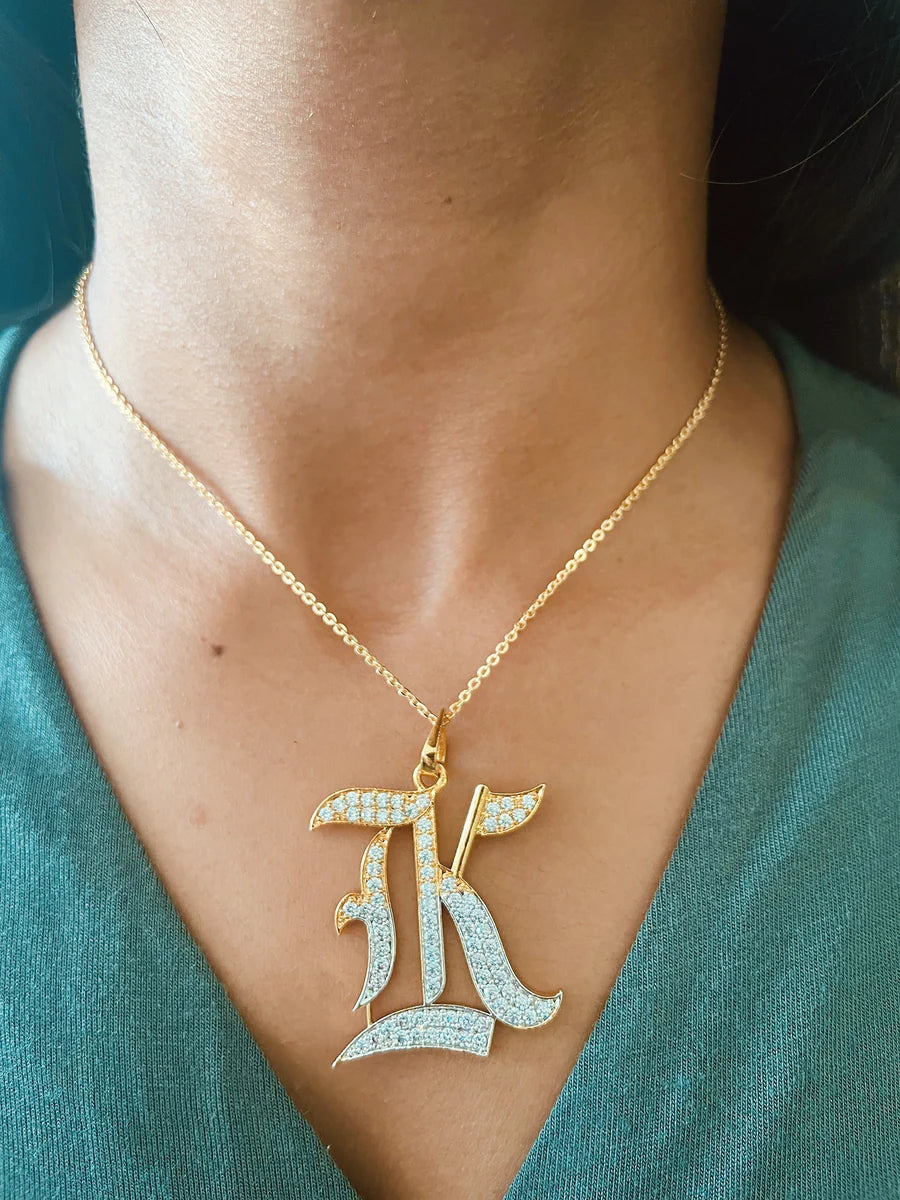 Brillo Iniziale Charm Necklace