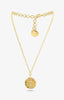 Arco Iniziale Gold Charm Necklace